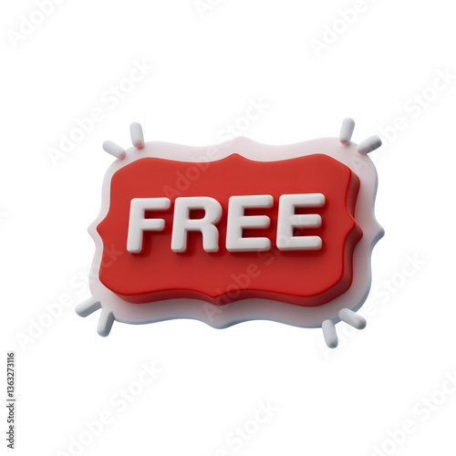 "Free Offer Badge - Promotional Label Icon"