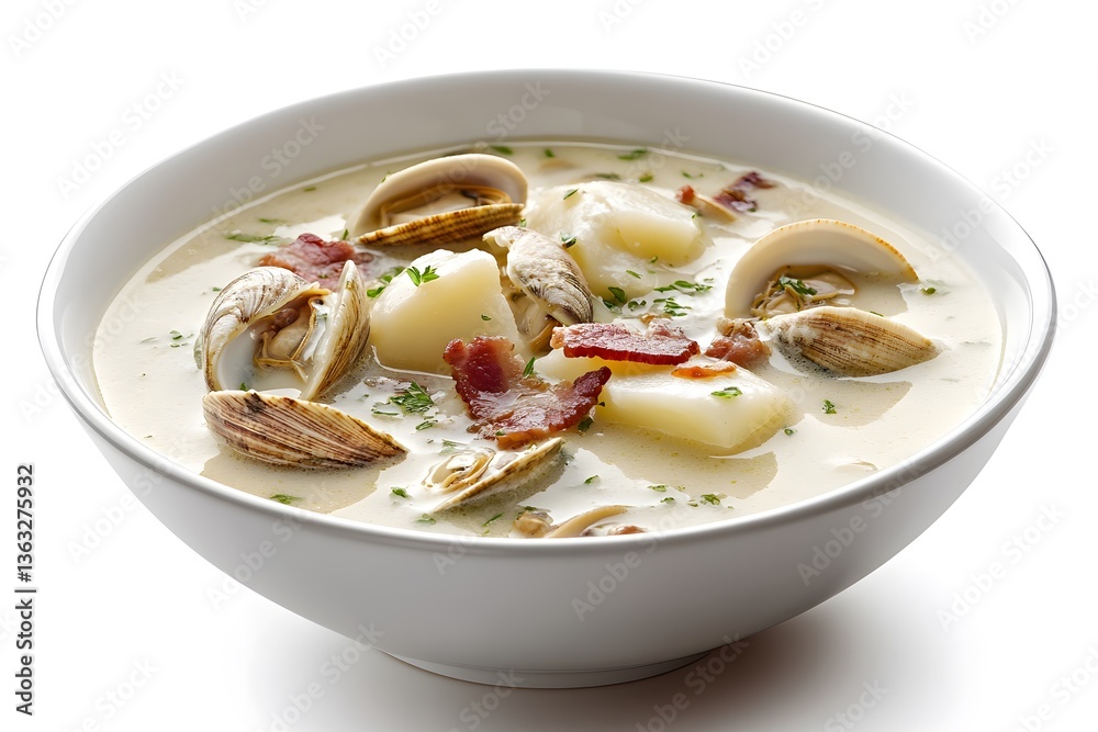 Photorealistic American Food Dishes AI Art Isolated In Clean Background