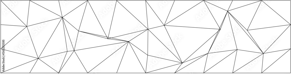 Fototapeta premium Abstract geometric polygonal chaos pattern for modern design and decoration projects.