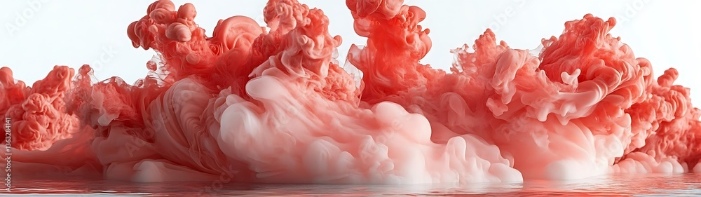 Abstract Ink Cloud Colors