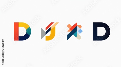 Colorful abstract letter D logo designs (1) Free Download Colorful abstract letter D logo designs (1) - GFXLoad