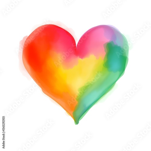 heart made of colorful plasticine