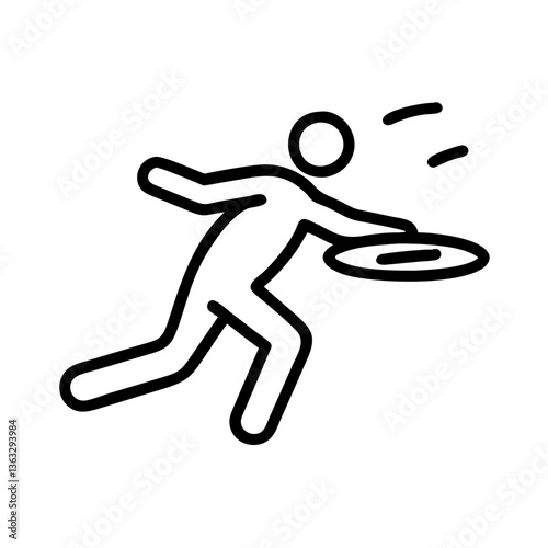 Person throwing a frisbee in a dynamic pose  