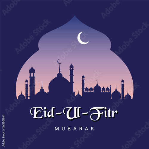 Arabic Typography Eid Mubarak Eid Al-Adha Eid Saeed, Eid Al-Fitr text Calligraphy,