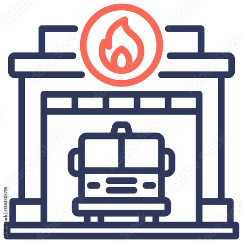 Fire Station Icon