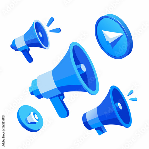 megaphone icon vector illustration