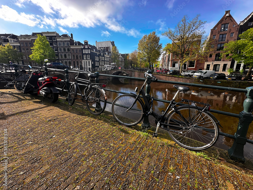 Fototapeta premium Houses of Amstardam, Netherlands