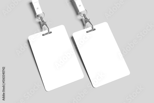 blank Id card mockup