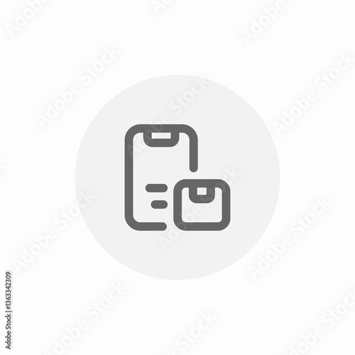 delivery package icon sign vector