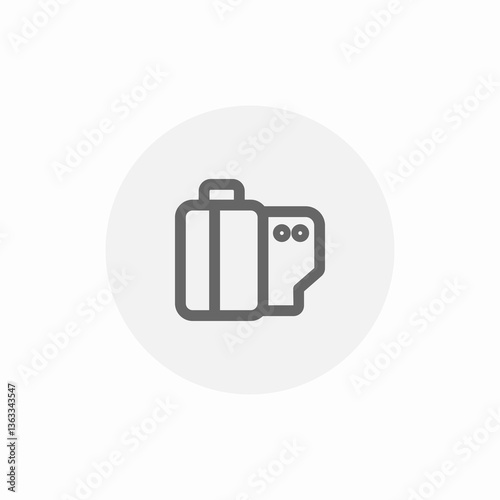 film camera icon sign vector