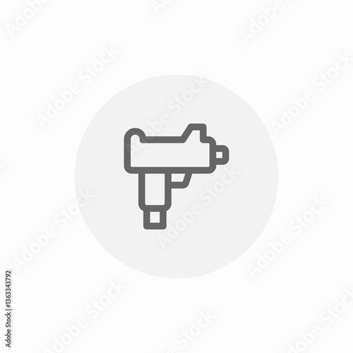 glue tool icon sign vector