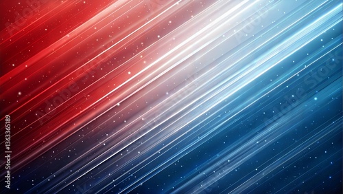 Vibrant Diagonal Lines in Red and Blue with Glowing Stars, Smart background image