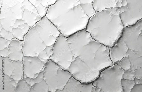 White cracked stone texture background, high resolution close-up. Surface, cracks, lines, natural stone, rough aged surface with fracture pattern. Useful design element for various concepts.