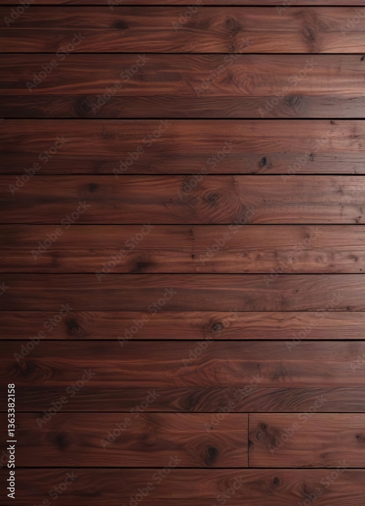 Fototapeta premium Horizontal composition of dark cherry wood planks, horizontal, cherry wood, texture, desktop
