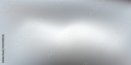 Silver foil background with metal mirror texture. Chrome gradient surface with light gloss. Vector