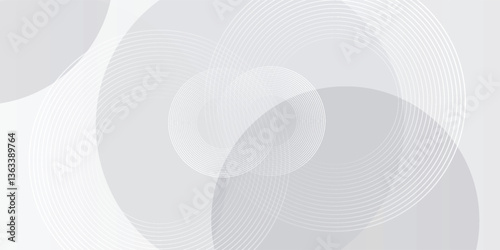 White geometric abstract background overlap layer on bright space with lines effect decoration. Modern graphic design element vector art