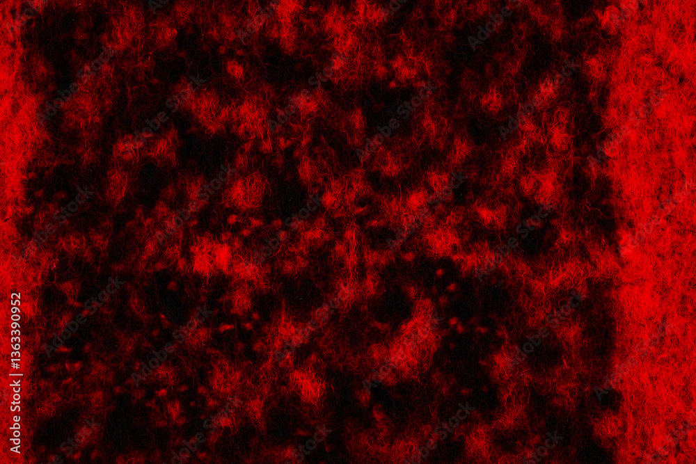 Soft Woolen Plaid Fabric with Red and Black Checkered Pattern Soft Woolen Plaid Fabric with Red and Black Checkered Pattern