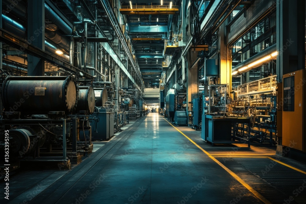 Transformation from rusty machinery to cutting-edge robotic assembly line in an industrial factory Transformation from rusty machinery to cutting-edge robotic assembly line in an industrial factory