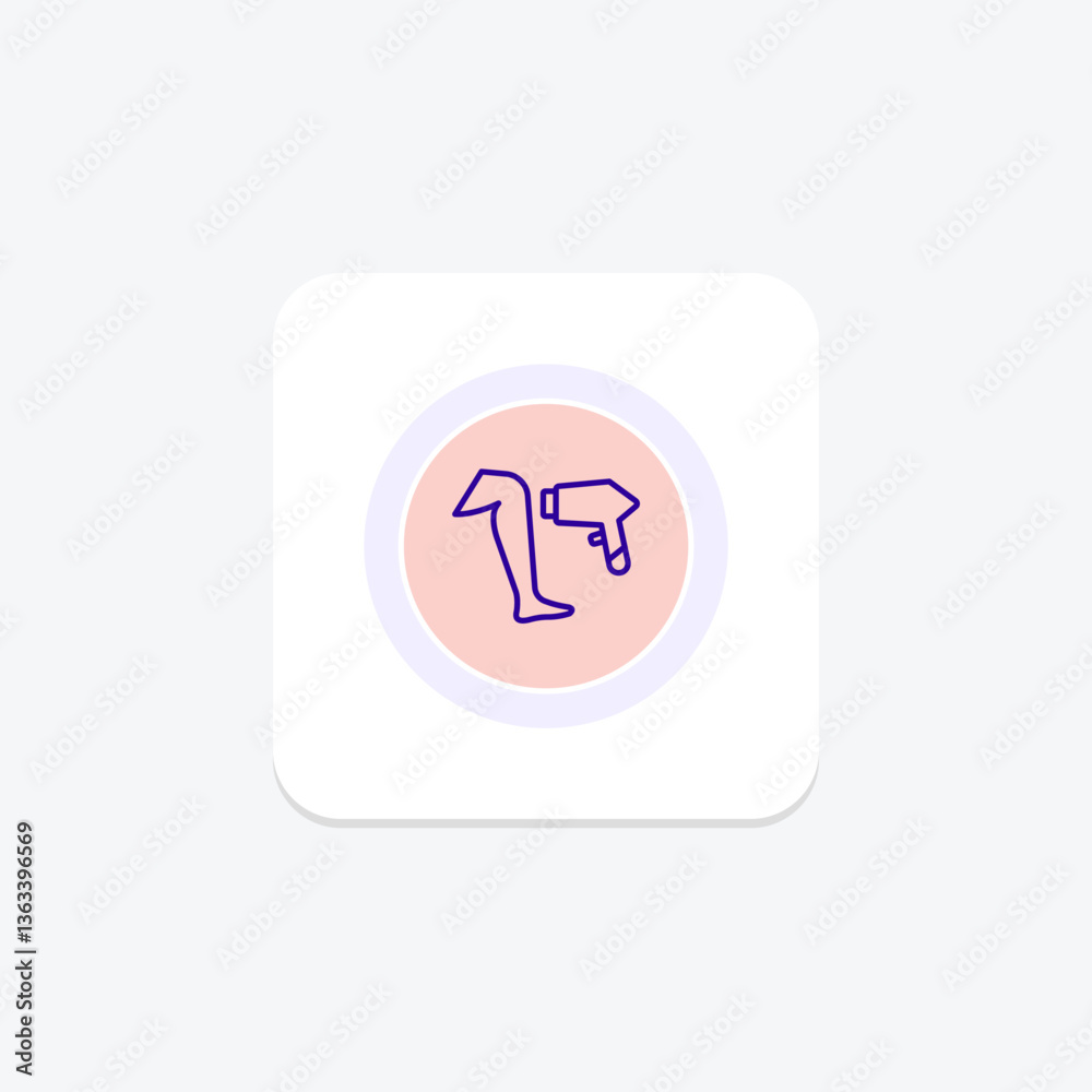 Fototapeta premium Digital Skin Analyzer, vector, pixel perfect, illustrator file