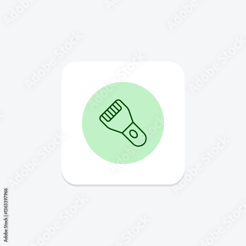 Facial Epilator, vector, pixel perfect, illustrator file