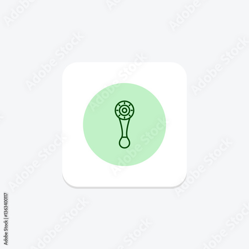 24k Gold Face Massager, vector, pixel perfect, illustrator file