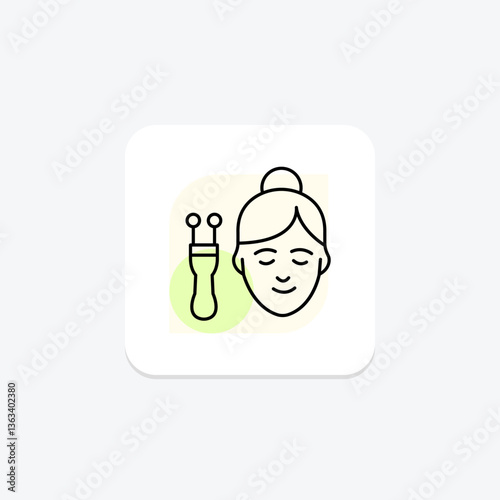 Microcurrent Facial Device, vector, pixel perfect, illustrator file