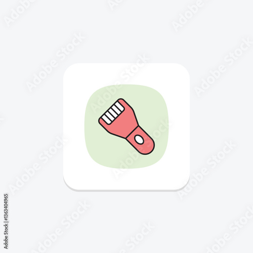 Facial Epilator, vector, pixel perfect, illustrator file