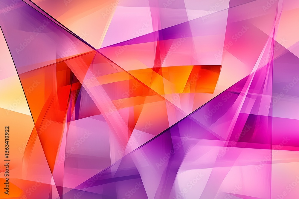 Blurred geometric shadows in pink, orange, and purple. Abstract colorful geometric shapes with smoky and transparent effects. Abstract textured gradient background in pink purple orange colors Blurred geometric shadows in pink, orange, and purple. Abstract colorful geometric shapes with smoky and transparent effects. Abstract textured gradient background in pink purple orange colors