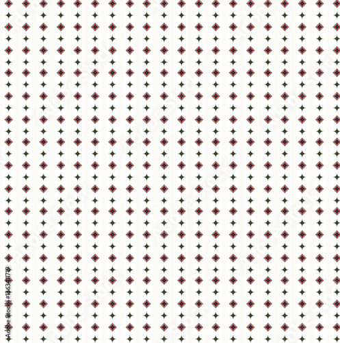vintage retro 50's style geometric seamless pattern in green and white background.