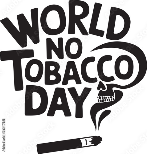 World No Tobacco Day Awareness Campaign Illustration