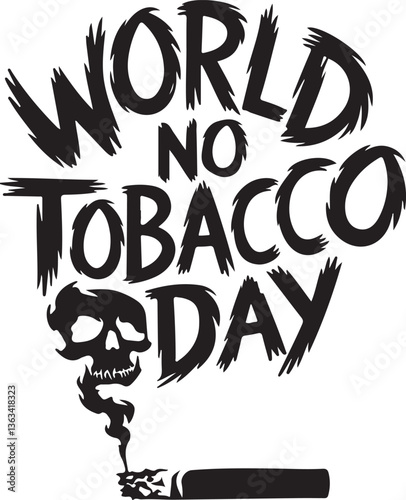 World No Tobacco Day Awareness Campaign Illustration