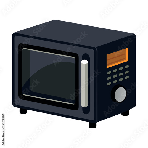 Modern Microwave: A sleek, modern microwave oven in a contemporary design, perfect for fast and convenient cooking, representing the latest in kitchen technology.