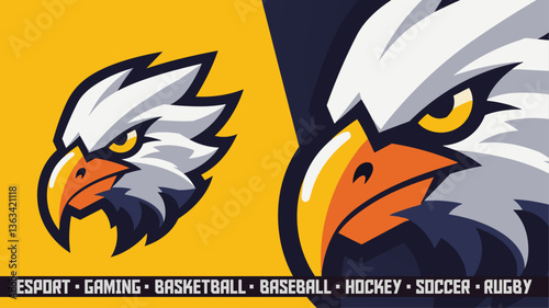American Falcon Vector Art - Strong National Bird Mascot for Championship Clubs (Customizable Logo)