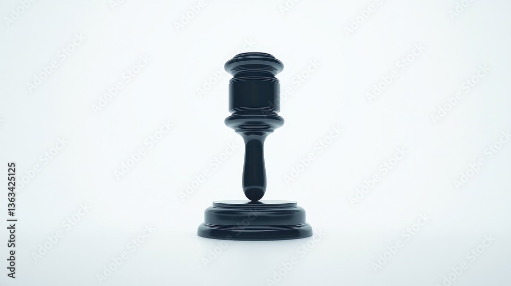 Gavel on stand, justice, law, court, neutral background, legal concept Gavel on stand, justice, law, court, neutral background, legal concept