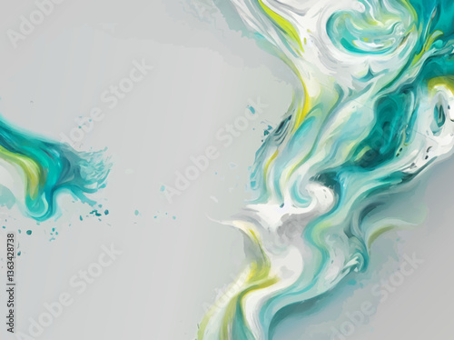 abstract liquid pattern wth blank area for insertion
