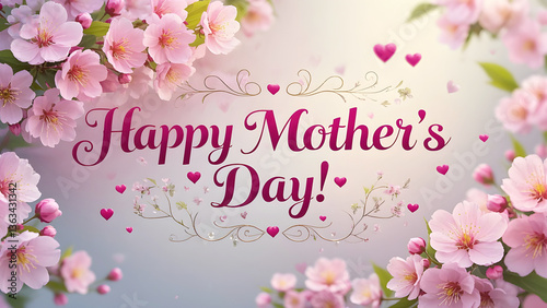 Happy Mother's day text greeting cards.