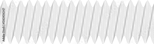 Abstract geometric wave pattern design for background and fabric, minimalist repetitive surf motif.