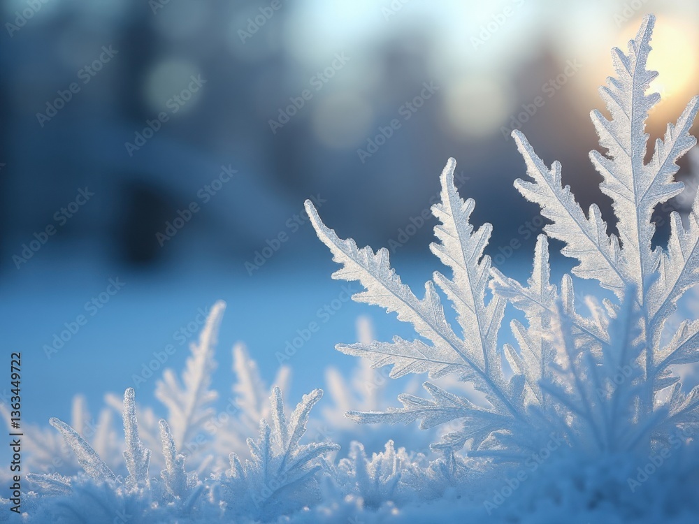 Obraz premium Frosty Snowflakes