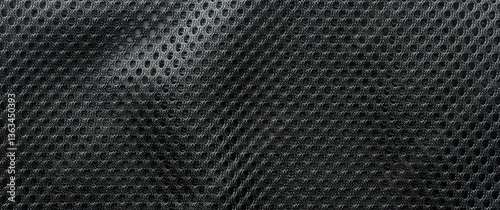 Obraz na płótnie Close-up of mesh fabric with a wavy surface, a material widely used in athletic apparel w salonie