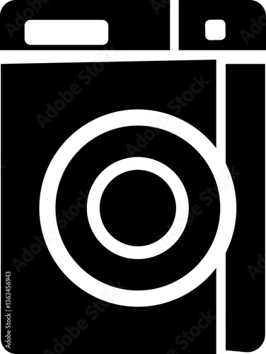 washing machine vector illustration on a white background, water, dresses