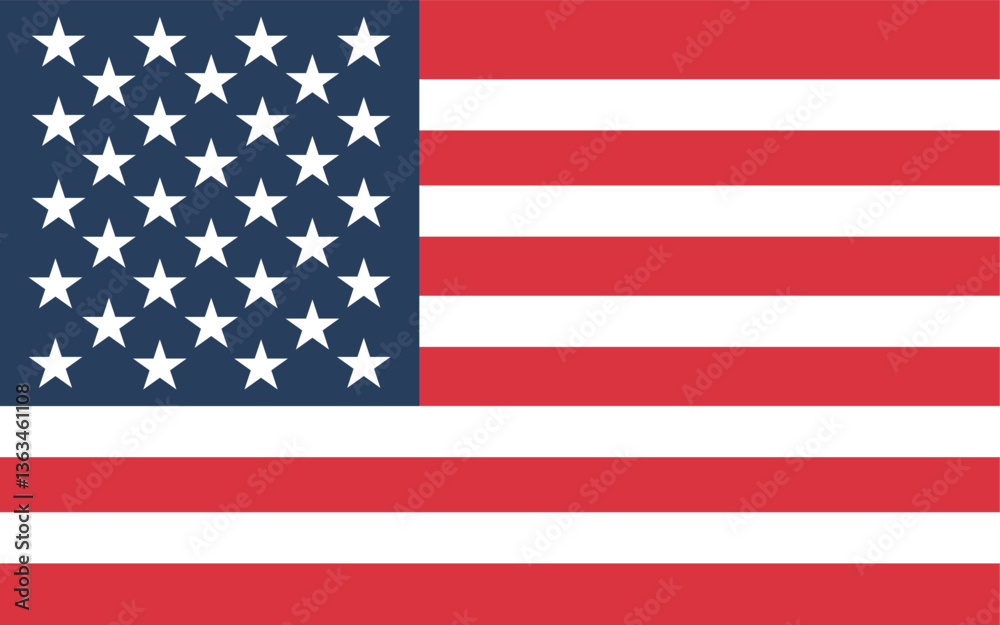 Fototapeta premium american flag on a black background