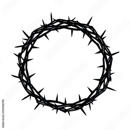 crown of thorns vector