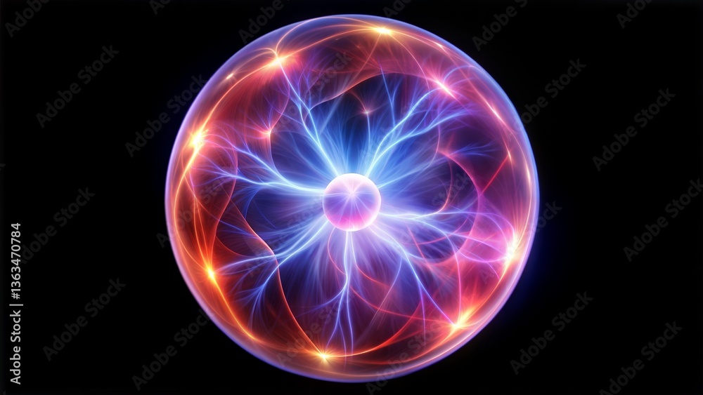 Obraz premium Vibrant Plasma Sphere.