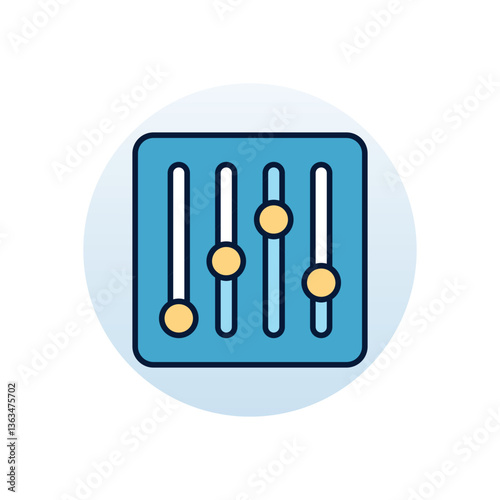 Equalizer Vector icon