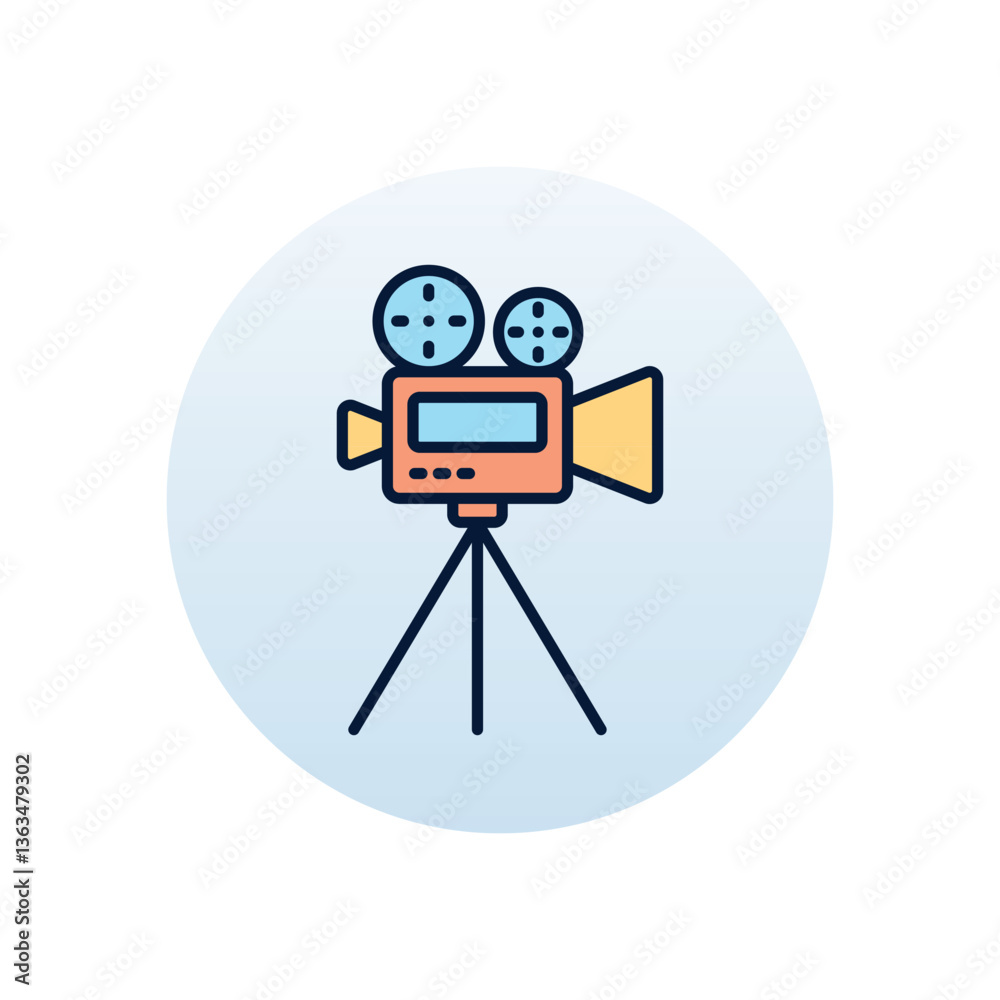 Obraz premium Cinematographic Vector icon