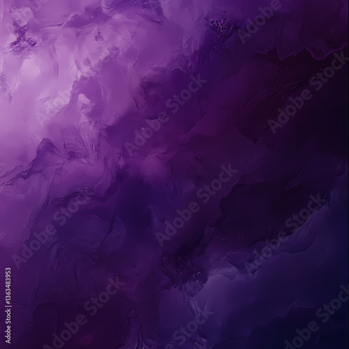 Dark purple abstract background with fluid texture and elegant gradient for artistic and modern designs