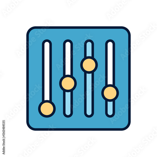 Equalizer Vector icon