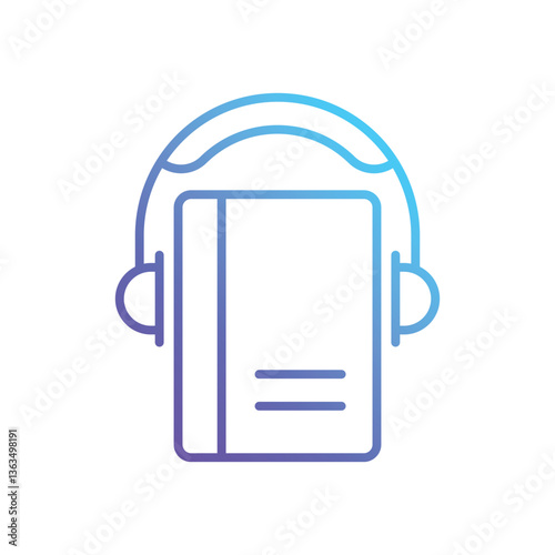 Audiobook Vector icon