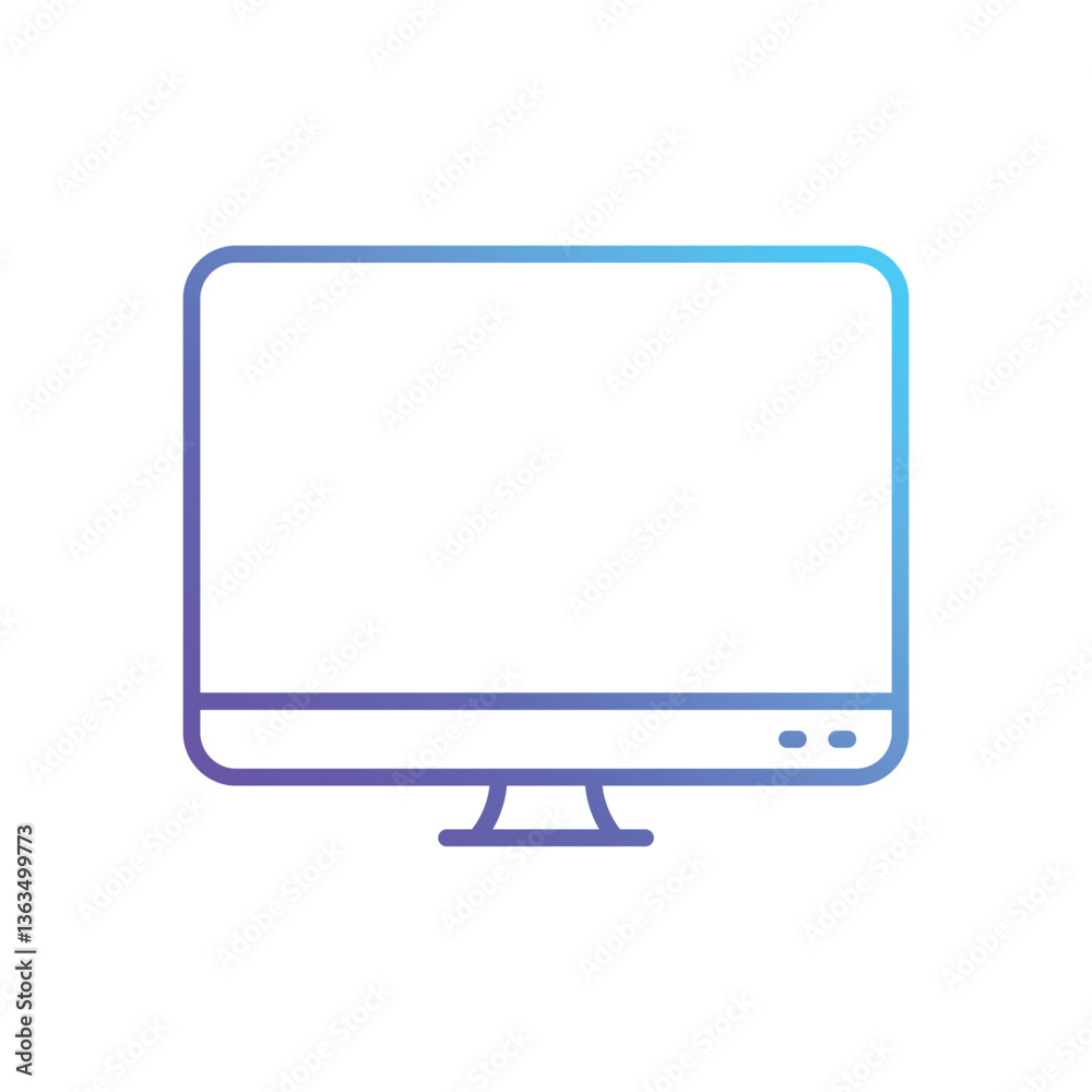 Monitor screen Vector icon Monitor screen Vector icon