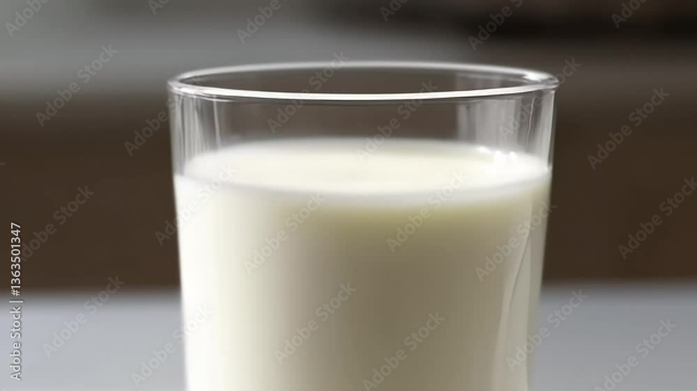 Glass of Milk Fresh and Nutritious Dairy Drink Glass of Milk Fresh and Nutritious Dairy Drink